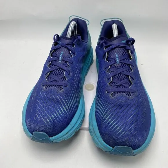 Hoka One One Rincon 3 Men Size 9.5 Blue Athletic Running Shoes 3796 Road Trail