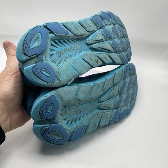Hoka One One Rincon 3 Men Size 9.5 Blue Athletic Running Shoes 3796 Road Trail