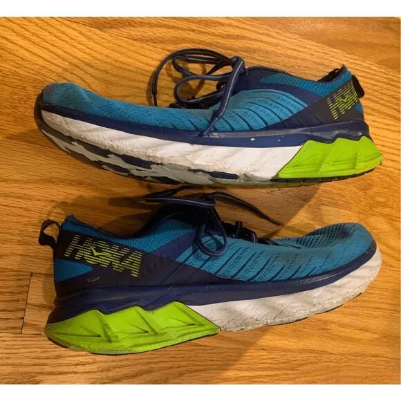 Hoka One One Road Arahi 3 Trail Running Gym Shoes Sneakers Blue men’s 10.5 11 D