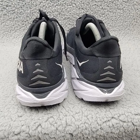 Hoka One One Sneakers Mens 10D Clifton 8 1119393 Black Running Gym Shoes READ!