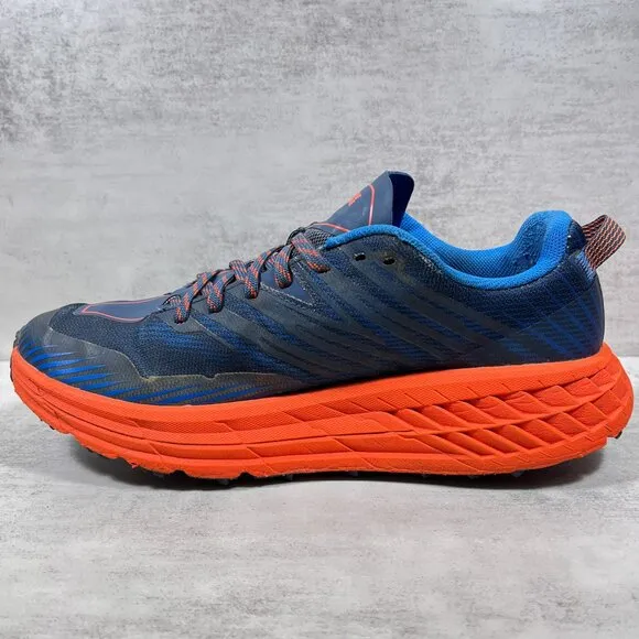 Hoka One One Speedgoat 4 Trail Running Shoes - Men's Size 8.5 - Blue
