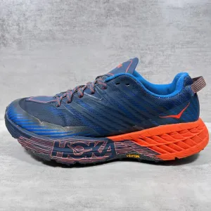 Hoka One One Speedgoat 4 Trail Running Shoes - Men's Size 8.5 - Blue