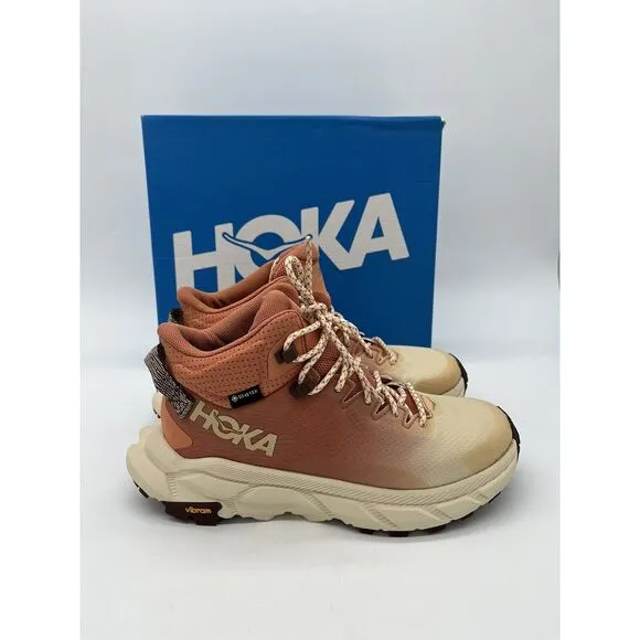 Hoka One One Trail Code GTX Womens Size 6.5 B Hiking Shoes Sun Baked Shortbread