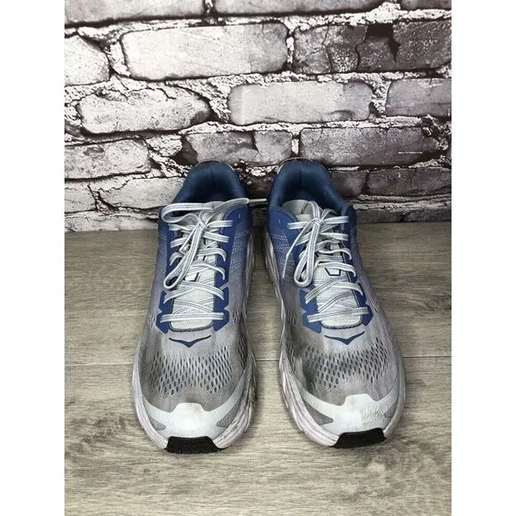 Hoka One One Clifton 6 Plein Air Moonlight Blue Synthetic Running Shoes Women 11