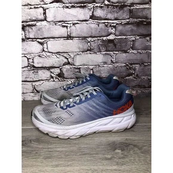 Hoka One One Clifton 6 Plein Air Moonlight Blue Synthetic Running Shoes Women 11