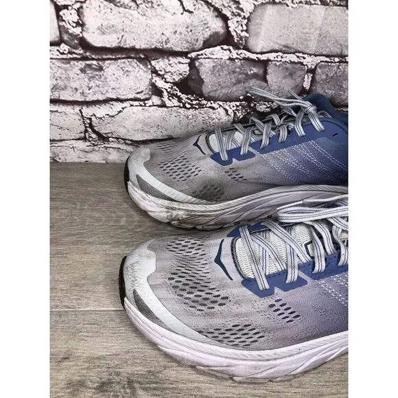 Hoka One One Clifton 6 Plein Air Moonlight Blue Synthetic Running Shoes Women 11