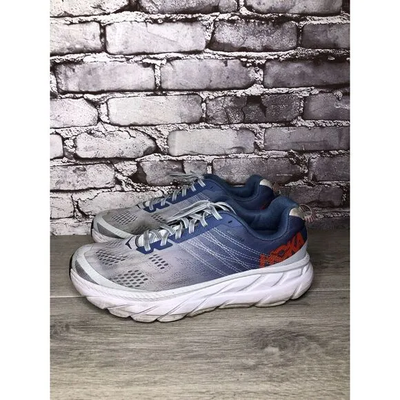 Hoka One One Clifton 6 Plein Air Moonlight Blue Synthetic Running Shoes Women 11