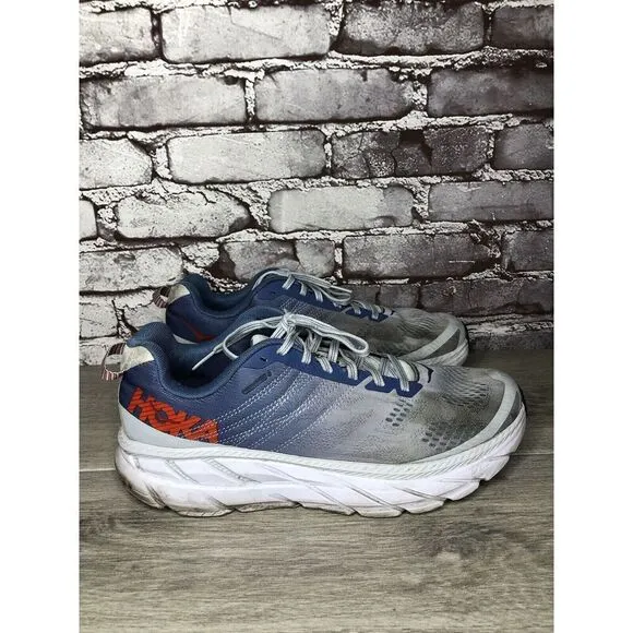 Hoka One One Clifton 6 Plein Air Moonlight Blue Synthetic Running Shoes Women 11