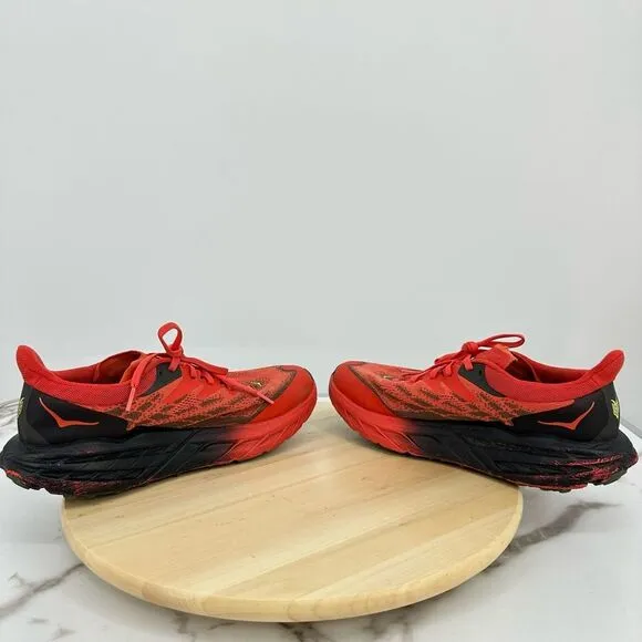 Hoka Speedgoat 5 GTX Gore-Tex Men Trail Running Shoes Red US 8.5D Wide Outdoor