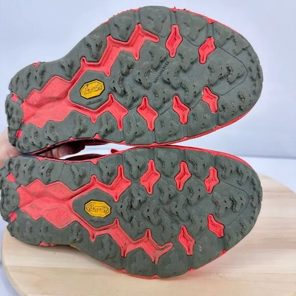 Hoka Speedgoat 5 GTX Gore-Tex Men Trail Running Shoes Red US 8.5D Wide Outdoor
