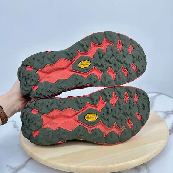 Hoka Speedgoat 5 GTX Gore-Tex Men Trail Running Shoes Red US 8.5D Wide Outdoor