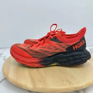Hoka Speedgoat 5 GTX Gore-Tex Men Trail Running Shoes Red US 8.5D Wide Outdoor