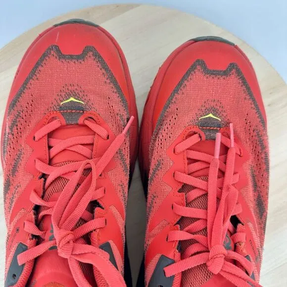 Hoka Speedgoat 5 GTX Gore-Tex Men Trail Running Shoes Red US 8.5D Wide Outdoor