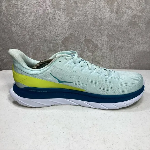 Hoke One One Mach 4 Ultra Marathon Cushioned Blue Glass Shoes 1113528 BGEPR