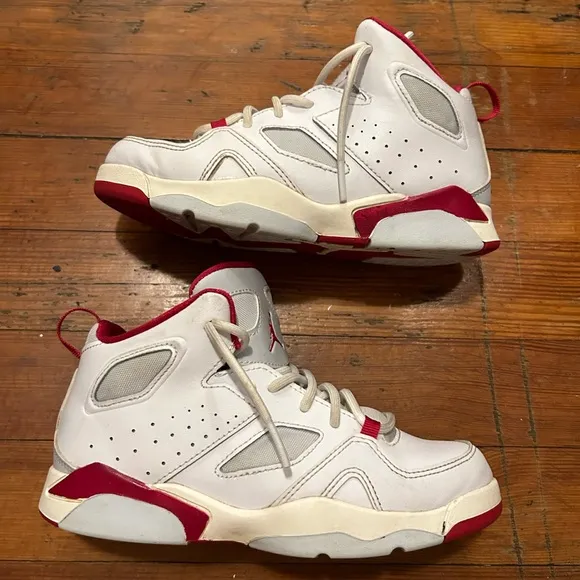 HP 🎉 Nike Jordan Flight FLT Club ‘91 PS SZ 1.5 Youth white Mystic Hibiscus