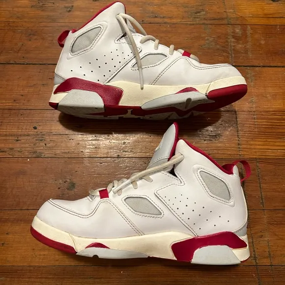 HP 🎉 Nike Jordan Flight FLT Club ‘91 PS SZ 1.5 Youth white Mystic Hibiscus