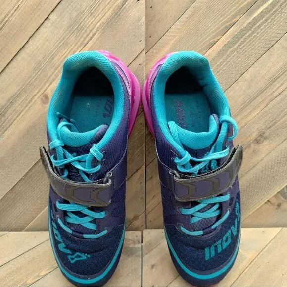 inov-8 Fastlift 325 Gym Weightlifting Shoes Womens Size 7.5 Blue Purple Sneakers