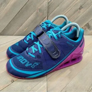 inov-8 Fastlift 325 Gym Weightlifting Shoes Womens Size 7.5 Blue Purple Sneakers