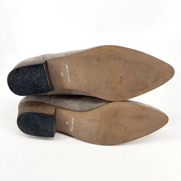 IVYLEE | Bailey Suede Western Chelsea Ankle Boots in Taupe | 9