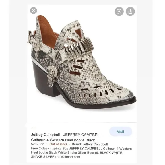 Jeffrey Campbell Western Slingback Booties