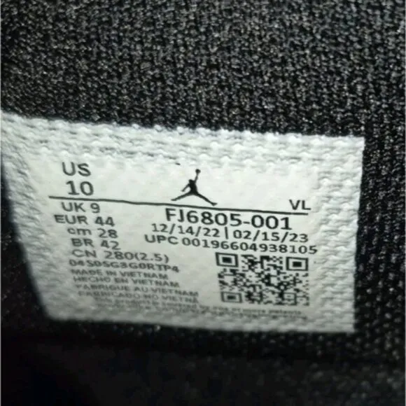 JORDAN 1 MID TD FOOTBALL MEN'S SIZE 10 BLACK NEW