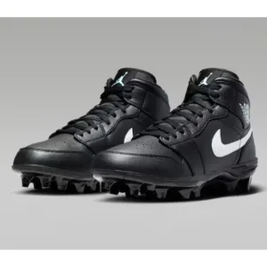 JORDAN 1 MID TD FOOTBALL MEN'S SIZE 10 BLACK NEW