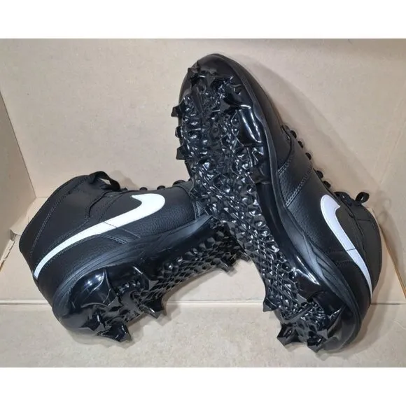 JORDAN 1 MID TD FOOTBALL MEN'S SIZE 10 BLACK NEW