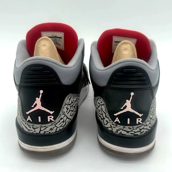 Jordan 3 Retro OG Mid Black Cement Mens Size 10.5 EUC