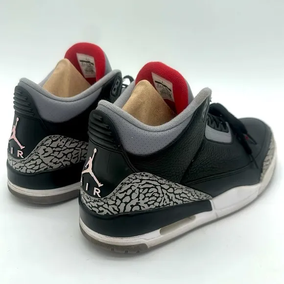 Jordan 3 Retro OG Mid Black Cement Mens Size 10.5 EUC