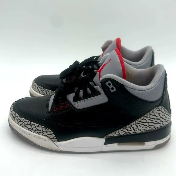 Jordan 3 Retro OG Mid Black Cement Mens Size 10.5 EUC