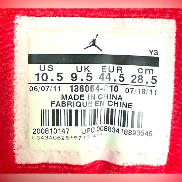 Jordan 3 Retro OG Mid Black Cement Mens Size 10.5 EUC