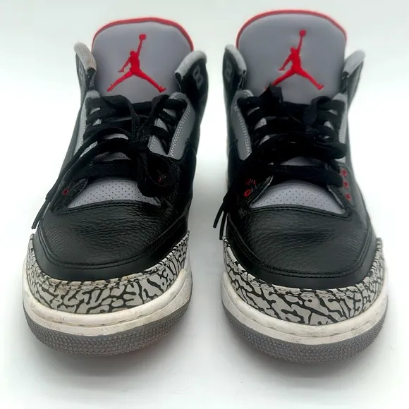 Jordan 3 Retro OG Mid Black Cement Mens Size 10.5 EUC