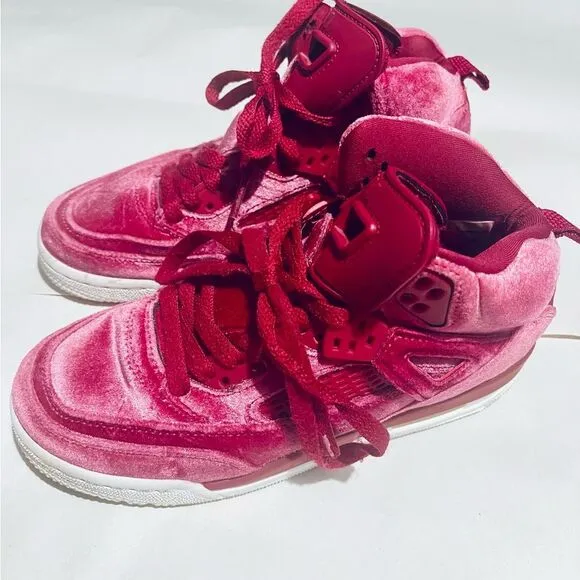 Jordan Air Spizike Girls tennis shoes “Velvet Noble Red” Size 4Y