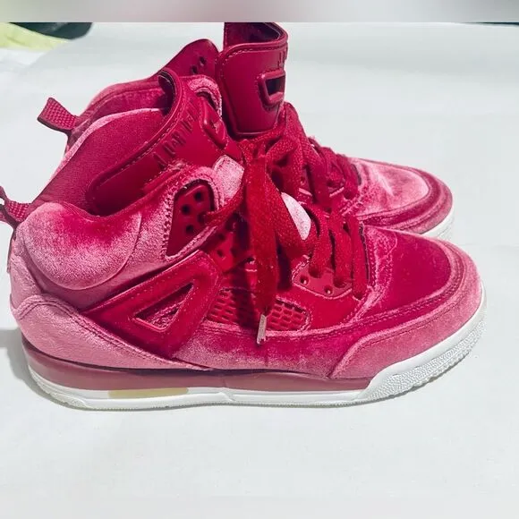 Jordan Air Spizike Girls tennis shoes “Velvet Noble Red” Size 4Y