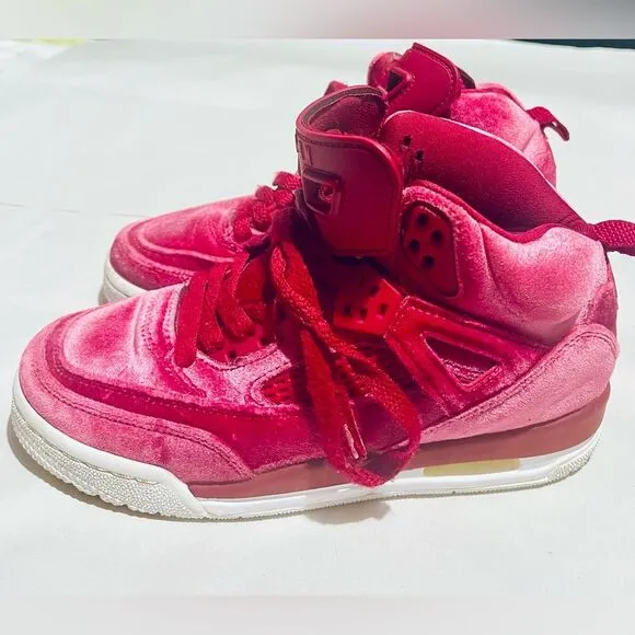 Jordan Air Spizike Girls tennis shoes “Velvet Noble Red” Size 4Y