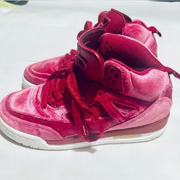 Jordan Air Spizike Girls tennis shoes “Velvet Noble Red” Size 4Y