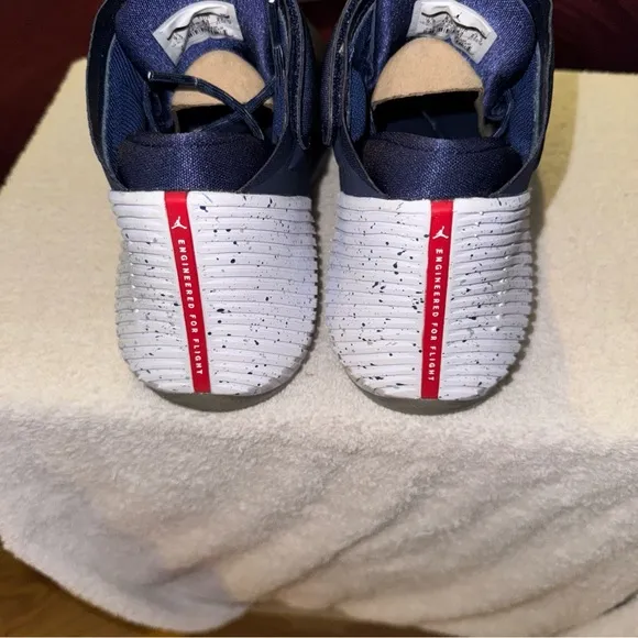 Jordan Blue and White Athletic High-Top Shoes