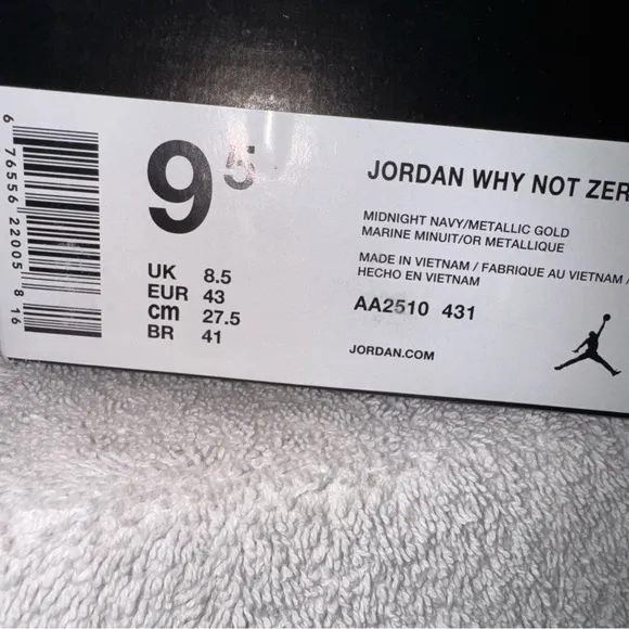 Jordan Blue and White Athletic High-Top Shoes