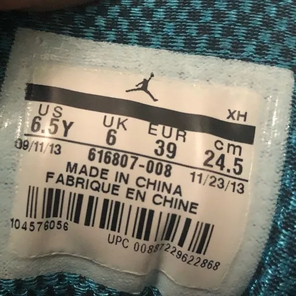 Jordan CP3.VII Dark Powder Blue Grade School 616807-008  Boys Size 6.5Y *RARE*
