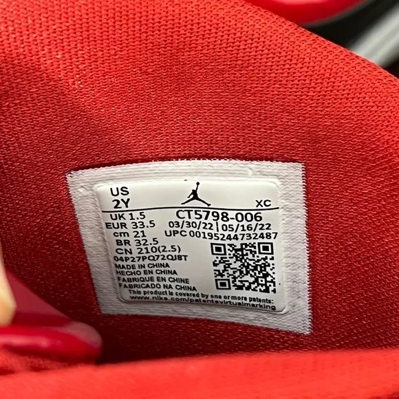 Jordan Drip 23 Toddler Rain Boots (NEW, 2Y, Black/Gym Red/Cement Grey)