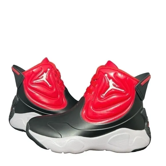 Jordan Drip 23 Toddler Rain Boots (NEW, 2Y, Black/Gym Red/Cement Grey)