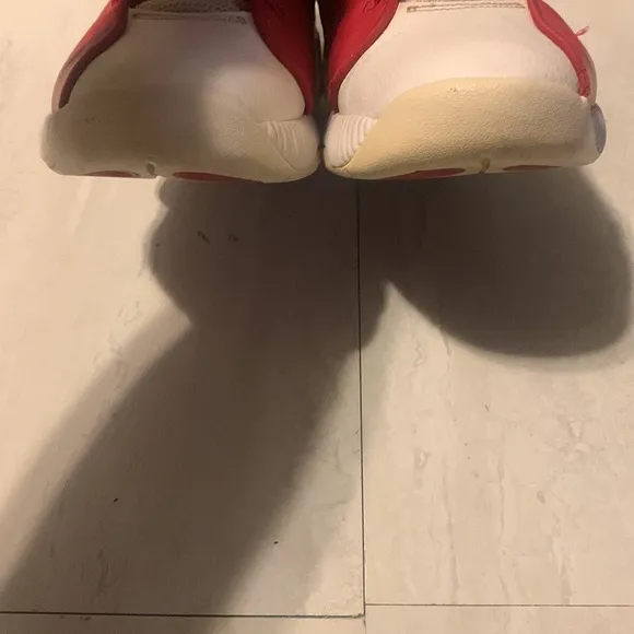 Jordan Jumpman Team 2 Gym Men's Red White Leather Athletic Shoes Size 8