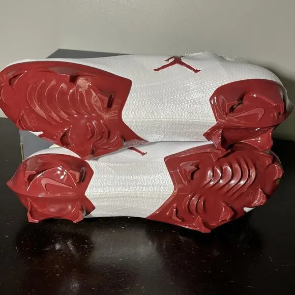 Jordan Oklahoma Sooners Football Cleats Mens 13 Vapor Edge Elite 360 White Rare