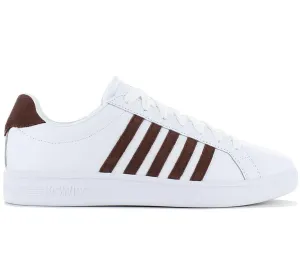 K-Swiss Classic Court Tiebreak Leather  - Herren Sneakers Schuhe Weiß 07011-936