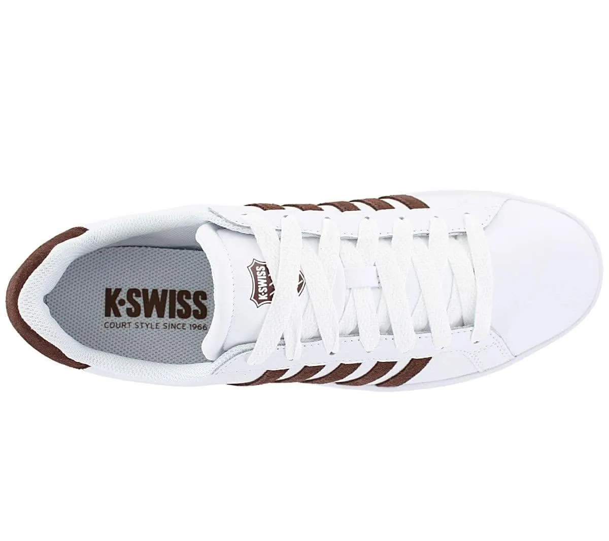 K-Swiss Classic Court Tiebreak Leather  - Herren Sneakers Schuhe Weiß 07011-936