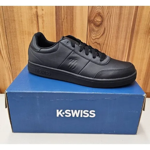 K-Swiss Court Covington Low Black Men's Shoes Size 11