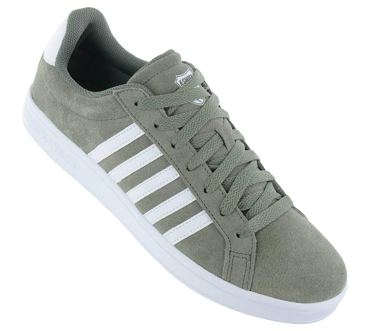 K-Swiss Court Tiebreak SDE - Herren Sneakers Schuhe Leder Grün 07012-239-M