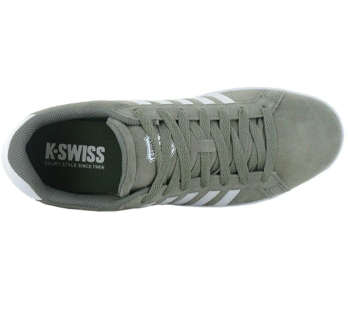 K-Swiss Court Tiebreak SDE - Herren Sneakers Schuhe Leder Grün 07012-239-M