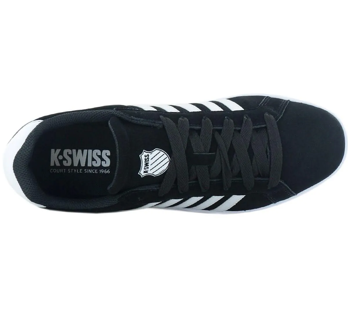 K-Swiss Court Tiebreak SDE - Herren Sneakers Schuhe Leder Schwarz 07012-002-M