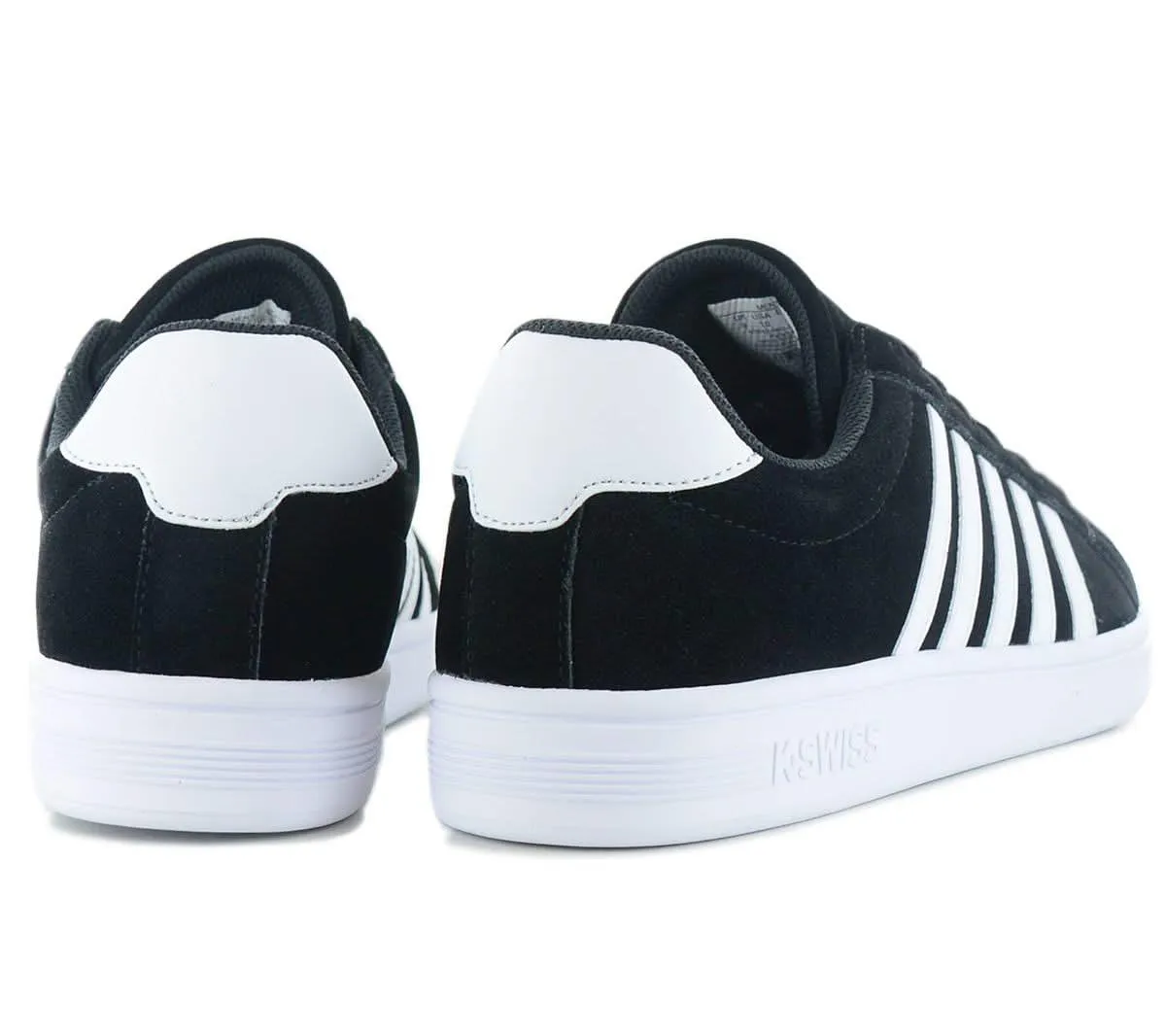 K-Swiss Court Tiebreak SDE - Herren Sneakers Schuhe Leder Schwarz 07012-002-M